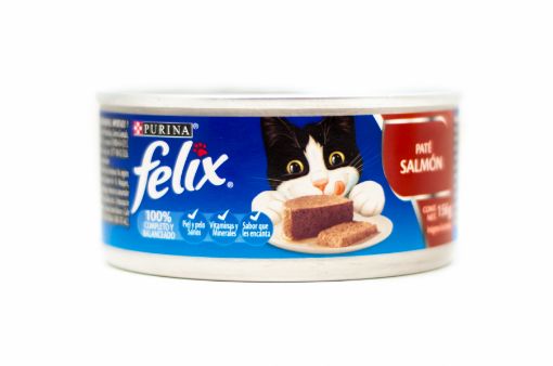 Imagen de ALIMENTO HÚMEDO  FELIX PATÉ DE SALMÓN PARA GATO 156.00 G