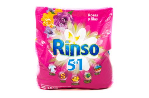 Imagen de DETERGENTE RINSO EN POLVO ROSAS Y LILAS ROSADO 1500.00 G