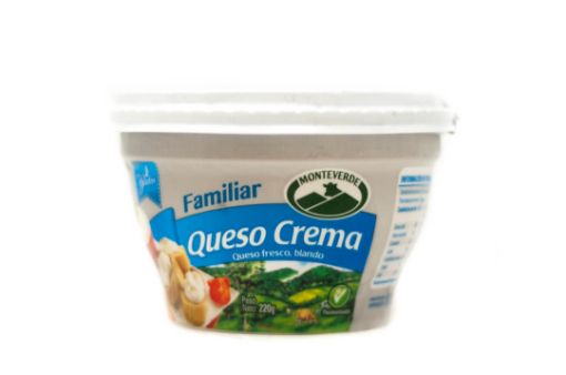 Imagen de QUESO CREMA MONTEVERDE FAMILIAR TAZA 220 G