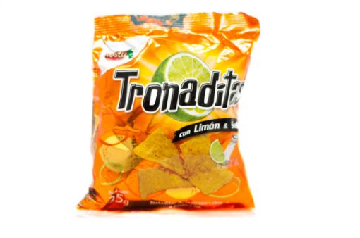 Imagen de TOSTADITAS DE MAIZ TOSTY TRONADITAS CON LIMON Y SAL 35.00 G