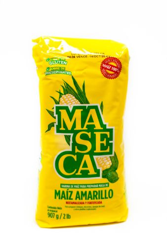 Imagen de HARINA DE MAÍZ AMARILLO MASECA SIN GLUTEN 907 G