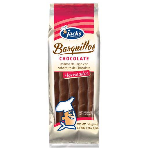 Imagen de BARQUILLO JACK'S SABOR CHOCOLATE  145.00 G