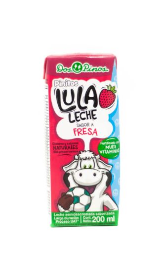 Imagen de LECHE DOS PINOS SEMIDESCREMADA PINITO LULA FRESA 200 ML