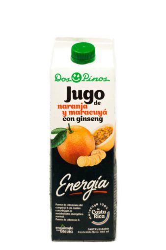 Imagen de JUGO DOS PINOS NARANJA MARACUYA CON GINSENG 946 ML