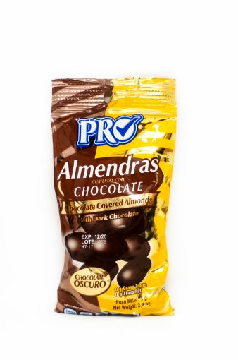 Imagen de ALMENDRAS PRO CON CHOCOLATE OSCURO 70 G