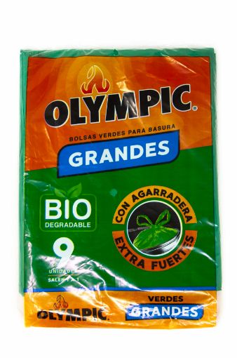 Imagen de BOLSA OLYMPIC PARA BASURA GRANDE VERDE 9 UND