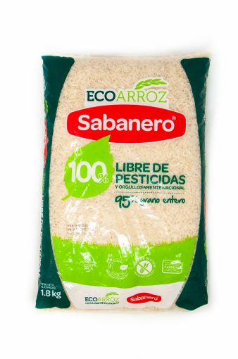 Imagen de ARROZ SABANERO ECOARROZ 100% LIBRE DE PESTICIDAS 95% GRANO ENTERO 1800.00 G