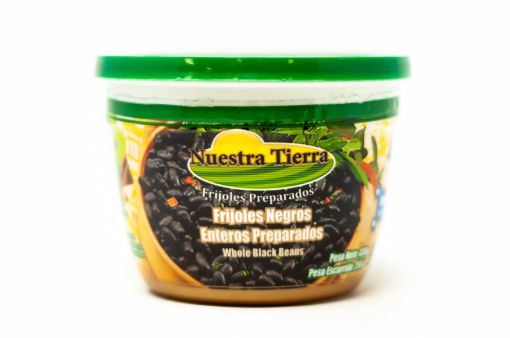 Imagen de FRIJOL NUESTRA TIERRA NEGRO ENTERO PREPARADO TAZA 227.00 G