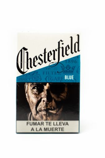 Imagen de CIGARRILLO DERBY CHESTERFIELD BLUE SUAVE 20 UND