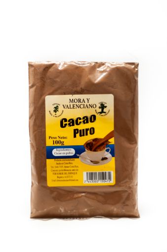 Imagen de CACAO PURO EN POLVO MORA & VALENCIANO 100 G 