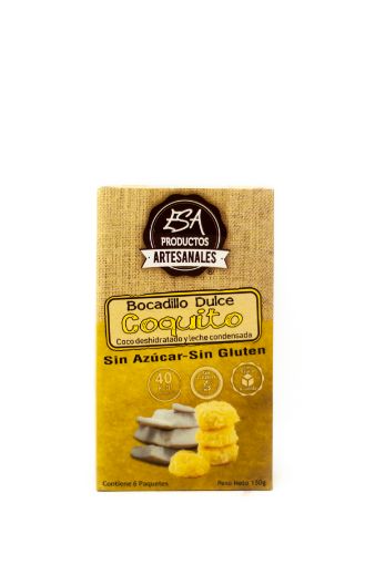 Imagen de BOCADILLO DULCE ESA COQUITO COCO DESHIDRATADO Y LECHE CONDENSADA SIN GLUTEN Y AZÚCAR 180 G