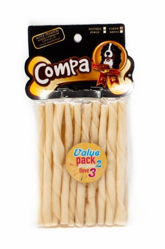 Imagen de CARNAZA COMPA 3 PACK NATURAL PARA PERRO 180 g 