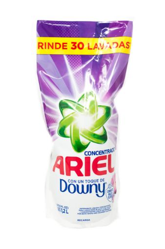 Imagen de DETERGENTE LIQUIDO  ARIEL CONCENTRADO CON UN TOQUE DE DOWNY ROPA BLANCA Y CO 1200,00 ml 