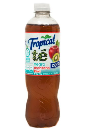 Imagen de BEBIDA TROPICAL TE NEGRO KIWI MANZANA CERO 500 ML