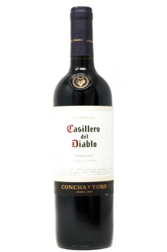 Imagen de VINO TINTO CASILLERO DEL DIABLO MERLOT 750 ML