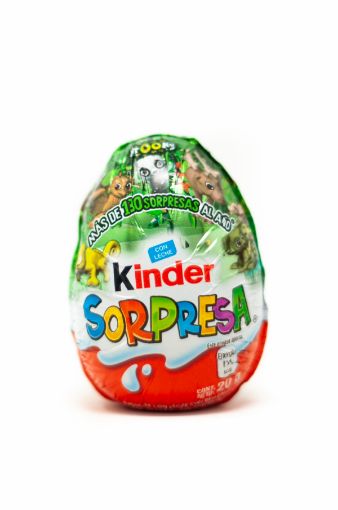 Imagen de CHOCOLATE KINDER SORPRESA NATOONS FORMA DE HUEVO 20 G