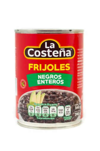 Imagen de FRIJOL LA COSTEÑA NEGRO ENTERO LATA 290 G