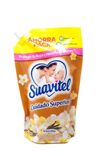 Imagen de SUAVIZANTE SUAVITEL CUIDADO SUPERIOR PARA ROPA VAINILLA DOYPACK 670 ML