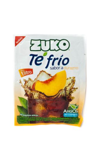 Imagen de BEBIDA ZUKO EN POLVO TÉ FRIO DURAZNO 25 G