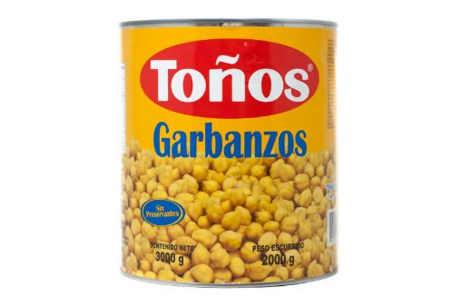 Imagen de GARBANZO TONOS NATURAL LATA 2000 G