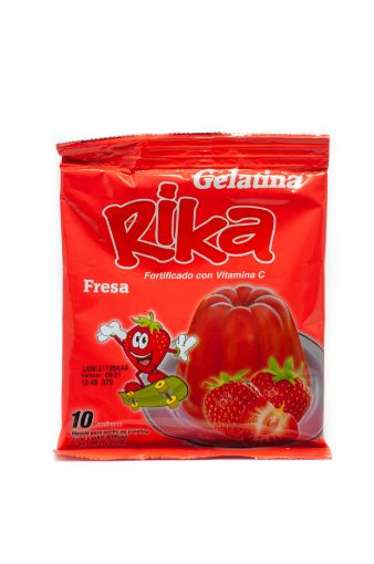 Imagen de GELATINA RIKA SABOR FRESA 80 G 