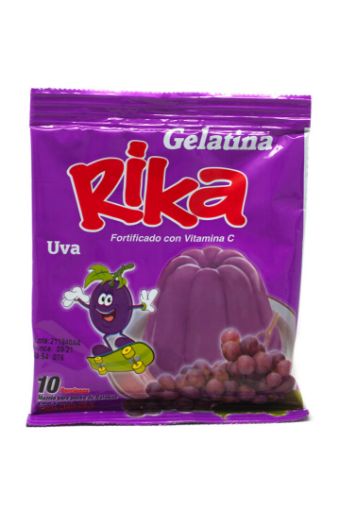 Imagen de GELATINA RIKA SABOR UVA 80 G 