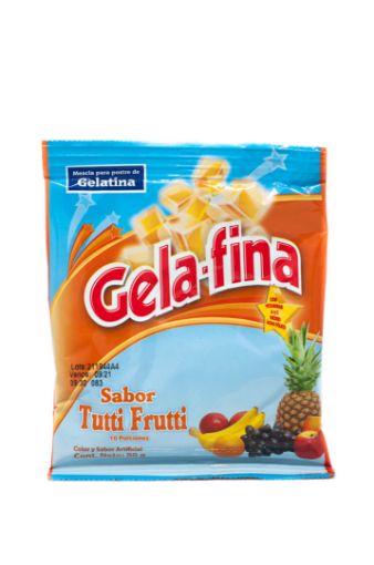 Imagen de GELATINA GELAFINA SABOR TUTTI FRUTTI 80 G 