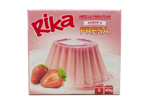 Imagen de FLAN RIKA SABOR FRESA 40 g 