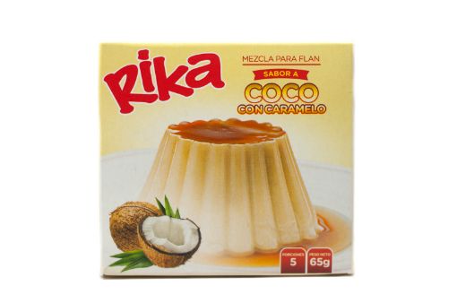 Imagen de FLAN RIKA SABOR COCO CON CARAMELO 65 G