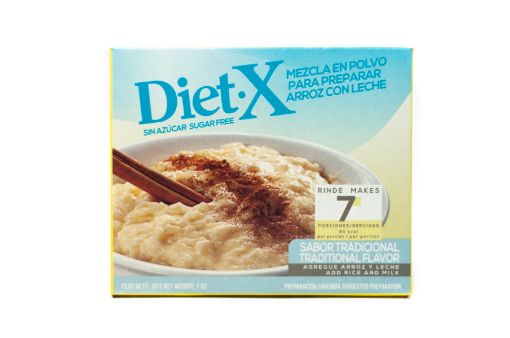 Imagen de MEZCLA EN POLVO DIET-X PARA ARROZ CON LECHE SABOR TRADICIONAL SIN AZUCAR 30 g 