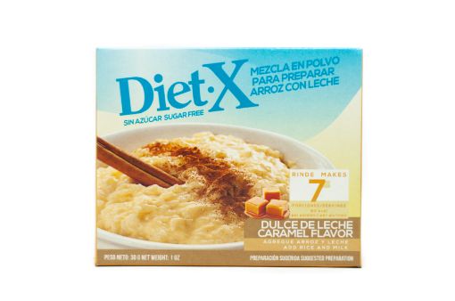 Imagen de MEZCLA DIET-X EN POLVO PARA ARROZ CON LECHE SABOR DULCE DE LECHE SIN AZUCAR 30 G