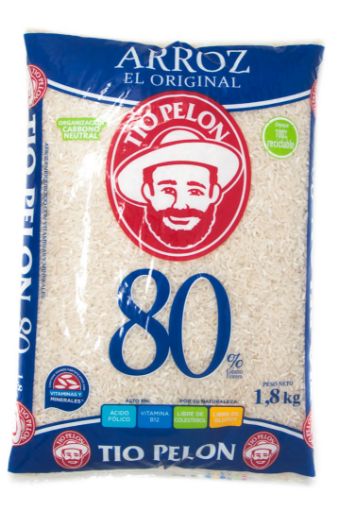 Imagen de ARROZ TIO PELON EL ORIGINAL 80% GRANO ENTERO 1800 G