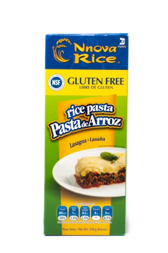 Imagen de PASTA NNOVA RICE DE ARROZ LASAGNA LIBRE DE GLUTEN 250 g