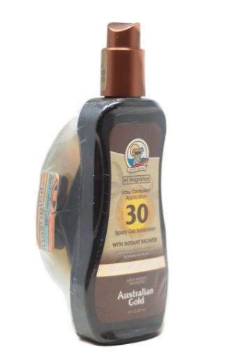 Imagen de BRONCEADOR AUSTRALIAN GOLD INSTANTÁNEO SPRAY GEL RESISTENTE AL AGUA 30 237 ML