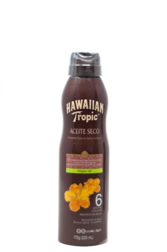 Imagen de PROTECTOR HAWAIIAN TROPIC SECO EN SPRAY CON ACEITE DE ARGÁN 170.00 G