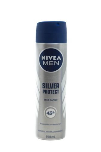 Imagen de DESODORANTE NIVEA FOR MEN SILVER PROTECT PARA HOMBRE EN AEROSOL  150.00 ML