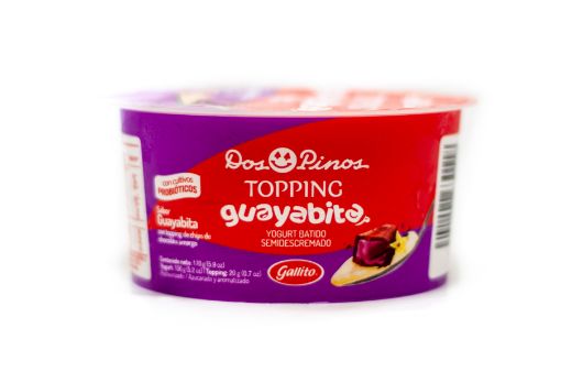 Imagen de YOGURT DOS PINOS GUAYABITA CON TOPPING DE CHOCOLATE 170 G