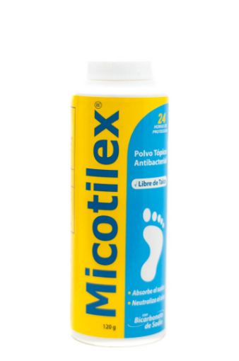 Imagen de TALCOS MICOTILEX ANTIBACTERIAL 120 G