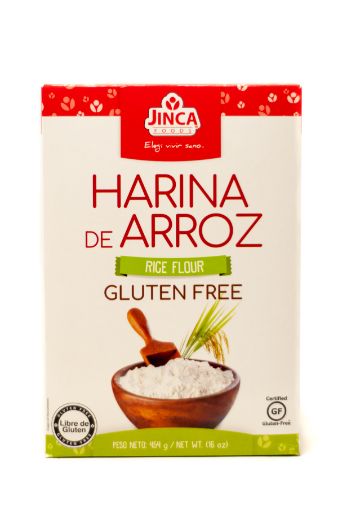 Imagen de HARINA DE ARROZ JINCA FOODS SIN GLUTEN 454.00 G