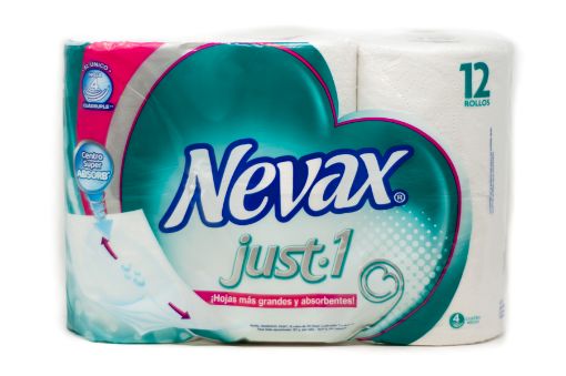 Imagen de PAPEL HIGIENICO NEVAX 1 CUADRUPLE HOJA 12 und 