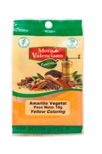 Imagen de COLORANTE AMARILLO VEGETAL MORA & VALENCIANO 10 G