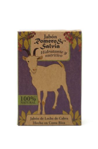 Imagen de JABON DE TOCADOR LA PEQUEÑA GRANJA DE LECHE DE CABRA ROMERO & SABILA 100 g 