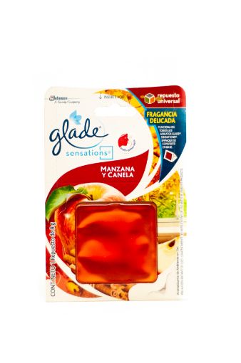 Imagen de REPUESTO AROMATIZANTE GLADE SENSATIONS EN GEL MANZANA Y CANELA 8.00 G