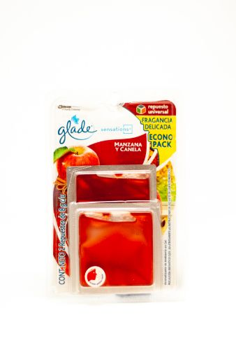 Imagen de REPUESTO AROMATIZANTE GLADE SENSATIONS MANZANA Y CANELA 2 UND 16 g 