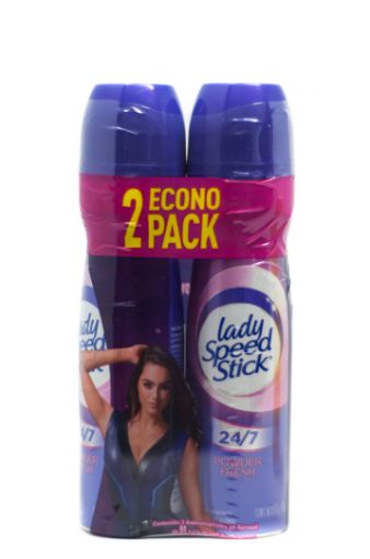 Imagen de OFERTA LADY SPEED STICK - 2 UND DESODORANTE 24/7 PARA MUJER EN AEROSOL 150 ML