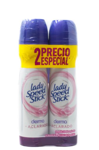 Imagen de OFERTA DESODORANTE  LADY SPEED STICK PERLA DERMA ACLARADO 2 PACK 182 g 