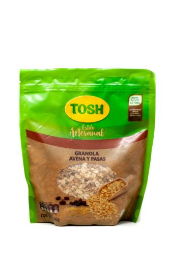 Imagen de GRANOLA TOSH ESTILO ARTESANAL AVENA Y PASAS 300 g 