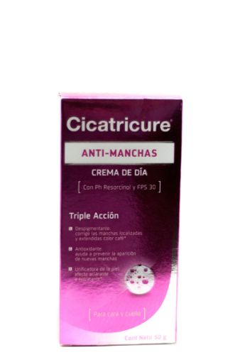 Imagen de CREMA FACIAL CICATRICURE ANTIMANCHAS CARA Y CUELLO DÍA 50 G