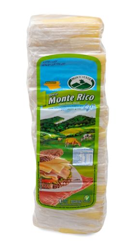 Imagen de QUESO MONTEVERDE MONTE RICO TIERNO LIGHT REBANADO KG