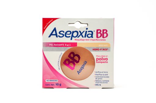 Imagen de MAQUILLAJE EN POLVO COMPACTO ASEPXIA BEIGE MATE 10.00 G